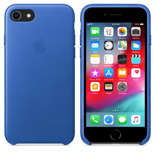 APPLE Custodia in pelle per iPhone 8 / 7 - Blu Mare APPLE Custodia in pelle per iPhone 8 / 7 - Blu Mare